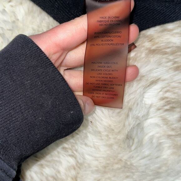 Sage collective black body fit crewneck sweatshirt | Sz M - Picture 4 of 5